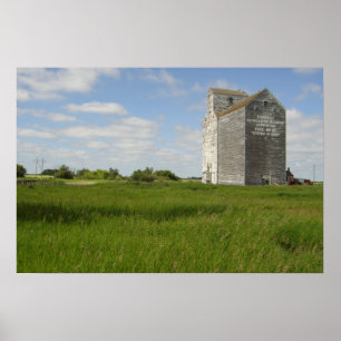 Grain Elevator Print Manitoba Landschaftsdrucke Poster