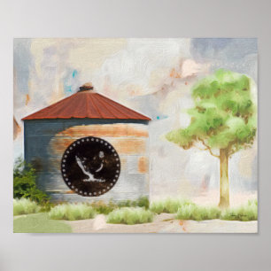 Grain Silo by Tiffany Bohrer Print Poster