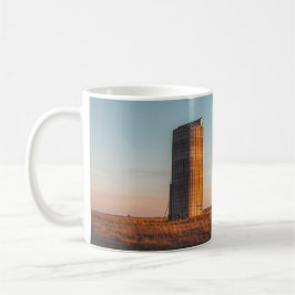 Grain Silo Golden Hour Mug - Rustic Texas Morning  Kaffeetasse