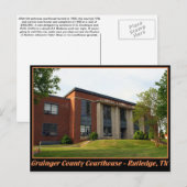 Grainger Landkreis Courthouse - Rutledge, TN Postkarte (Vorne/Hinten)