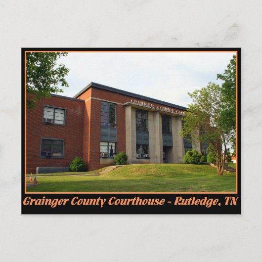 Grainger Landkreis Courthouse - Rutledge, TN Postkarte (Vorderseite)