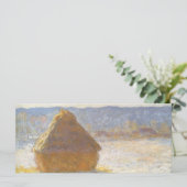 Grainstack am Morgen, Schneeeffekt von Claude Mone (Stehend Vorderseite)