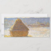 Grainstack am Morgen, Schneeeffekt von Claude Mone (Vorderseite)