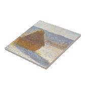 Grainstack am Morgen, Schneeeffekt von Claude Mone Fliese (Seite)