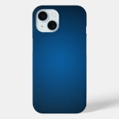 Grainy Blue-Black Vignette Case-Mate iPhone Hülle (Rückseite)