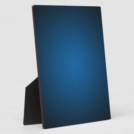 Grainy Blue-Black Vignette Fotoplatte (Seite)