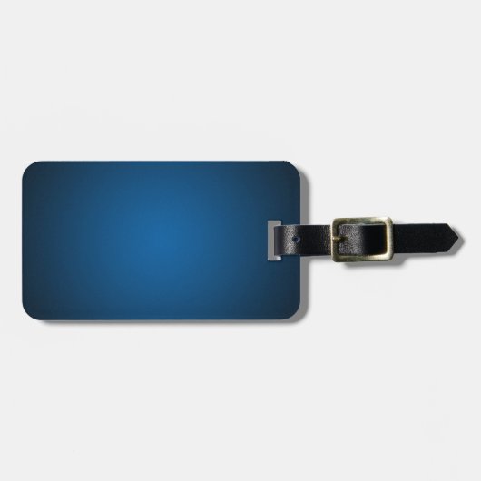 Grainy Blue-Black Vignette Gepäckanhänger (Vorderseite horizontal)