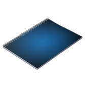 Grainy Blue-Black Vignette Notizblock (Linke Seite)