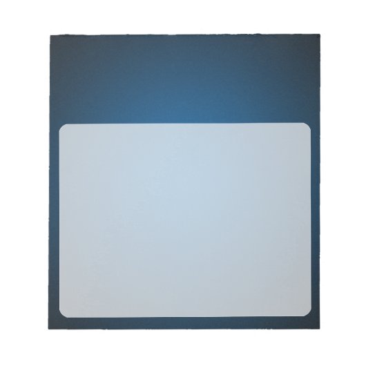 Grainy Blue-Black Vignette Notizblock (Vorderseite)