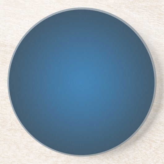 Grainy Blue-Black Vignette Sandstein Untersetzer (Vorne)