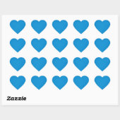 Grainy Bright Blue Background Herz-Aufkleber (Blatt)