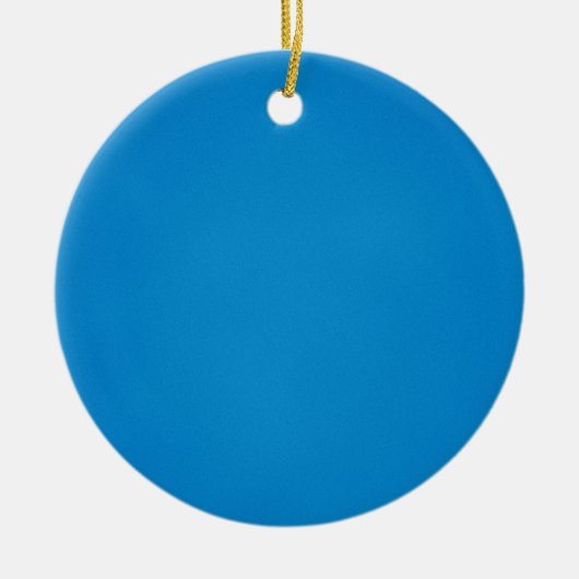 Grainy Bright Blue Background Keramikornament (Vorne)