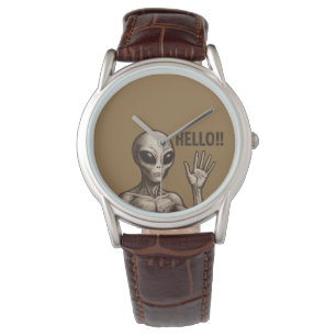 Grainy Encounter: Die Alien Gruß Armbanduhr