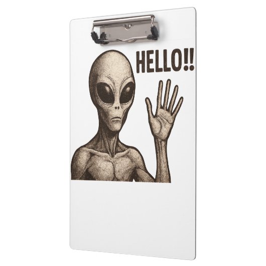 Grainy Encounter: Die Alien Gruß Klemmbrett (Links)