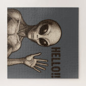 Grainy Encounter: Die Alien Gruß Puzzle (Horizontal)