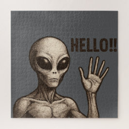 Grainy Encounter: Die Alien Gruß Puzzle