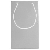 Grainy Gray Künstlerisch Textur Kleine Geschenktüte (Rückseite)