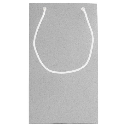 Grainy Gray Künstlerisch Textur Kleine Geschenktüte (Rückseite)