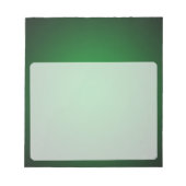Grainy Green-Black Vignette Notizblock (Vorderseite)