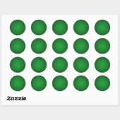 Grainy Green-Black Vignette Runder Aufkleber (Blatt)