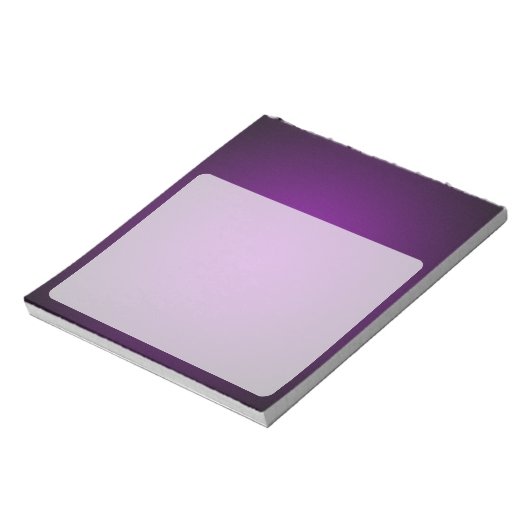 Grainy Lila-Black Vignette Notizblock (Rotiert)