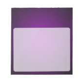 Grainy Lila-Black Vignette Notizblock (Vorderseite)