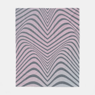 Grainy psychedelischer Hintergrund. Zebrastreifen Fleecedecke