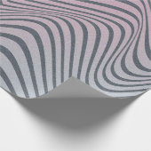 Grainy psychedelischer Hintergrund. Zebrastreifen Geschenkpapier (Ecke)