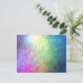Grainy Rainbow Abstrakt Postkarte (Stehend Vorderseite)