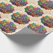 ‚Grainy Rainbow Mandala‘ Geschenkpapier (Ecke)