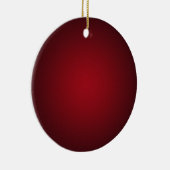 Grainy Red-Black Vignette Keramik Ornament (Rechts)
