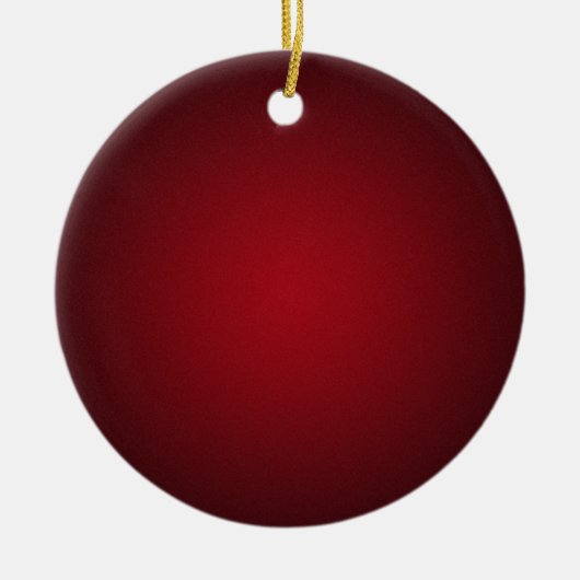 Grainy Red-Black Vignette Keramik Ornament (Vorne)