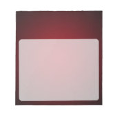 Grainy Red-Black Vignette Notizblock (Vorderseite)