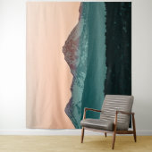 Grainy Sunset Mountain View // Orange Skies Wandteppich (Beispiel)