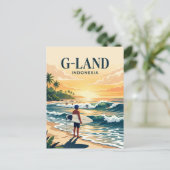 Grajagan-Bucht Indonesien Postkarte (Stehend Vorderseite)