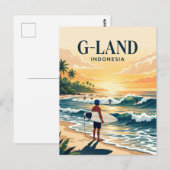 Grajagan-Bucht Indonesien Postkarte (Vorne/Hinten)