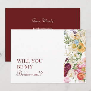 GRAKEFUL Blogs werden Sie meine Bridesmaid Card se Einladung
