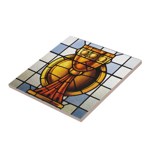 Gral-Buntglas - Sakrament Fliese (Seite)