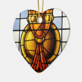 Gral-Buntglas - Sakrament Keramikornament (Links)