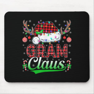 Gram Claus Weihnachtslichter passende Familien Xma Mousepad