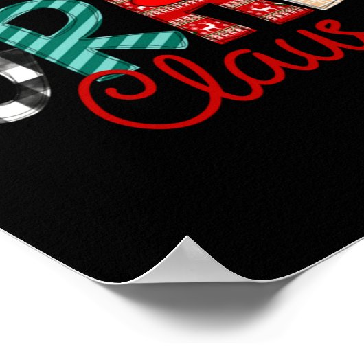 Gram Claus Xmas Happy New Santa Claus Merry Christ Poster (Ecke)