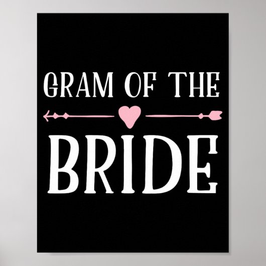 Gram Großmutter der Braut Poster (Vorne)