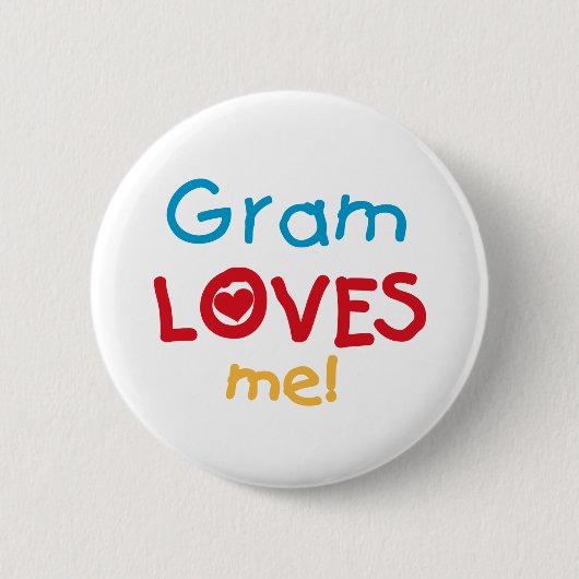 Gram Lieben Me T - Shirt und Geschenke Button (Vorderseite)