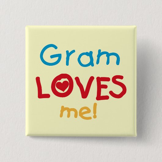 Gram Lieben Me T - Shirt und Geschenke Button (Vorderseite)