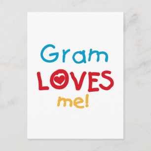 Gram Lieben Me T - Shirt und Geschenke Postkarte