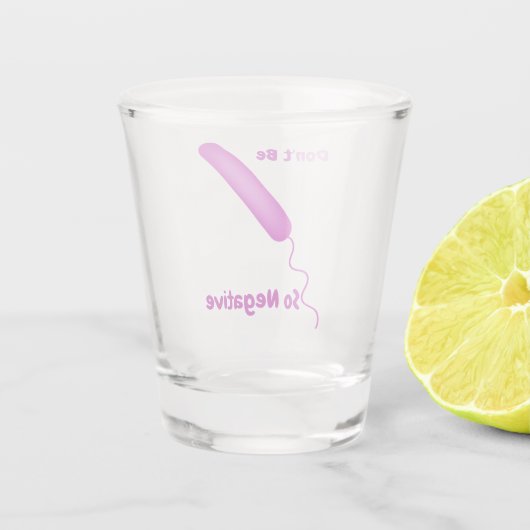 Gram Negative Microbiology Pup Schnapsglas (Rückseite)