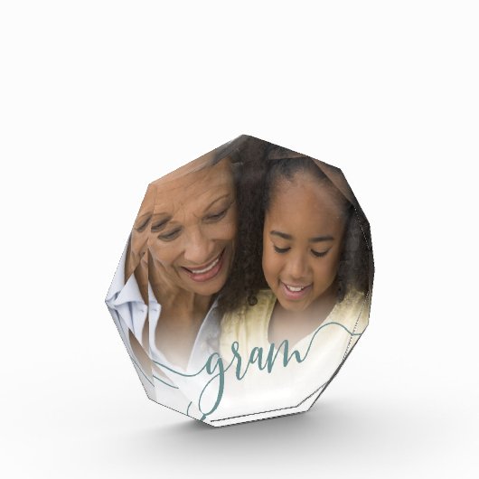 Gram | Oma Script Overlay Fotoblock (Links)