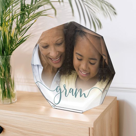 Gram | Oma Script Overlay Fotoblock