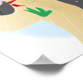 Gram Parsons Illrustrated Poster (Ecke)