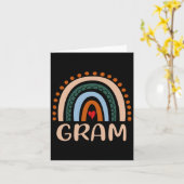 Gram Rainbow Grandma Niedlich Mütter Day Funny Gra Karte (Gelbe Blume)